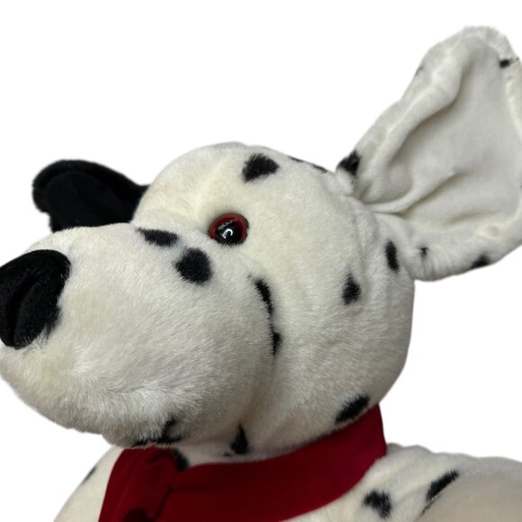 Commonwealth Dalmation Dog Plush Puppy Stuffed Animal Christmas Red Scarf - Picture 10 of 11